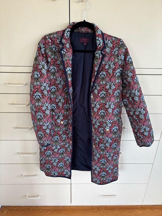J. Crew Jackets & Blazers - J. Crew Quilted Liberty Floral Puffer Coat